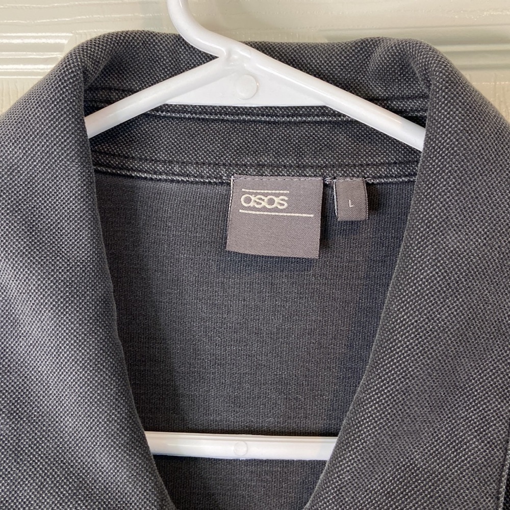 ASOS gray men’s zip front jacket - Picture 2 of 4